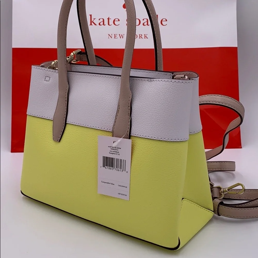 Kate Spade Eva Small Top Zip Satchel limelghtml - Picture 5 of 16